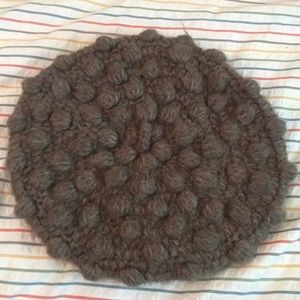 Baby Alpaca (soft!)  Handknit Beret Hat
